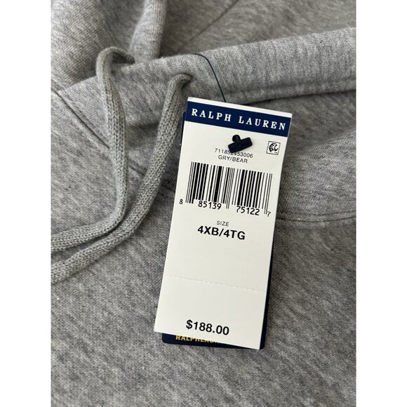 Polo Ralph Lauren Polo Bear Polo Player Hooded Sweater Size 4XB/4TG - Picture 8 of 10